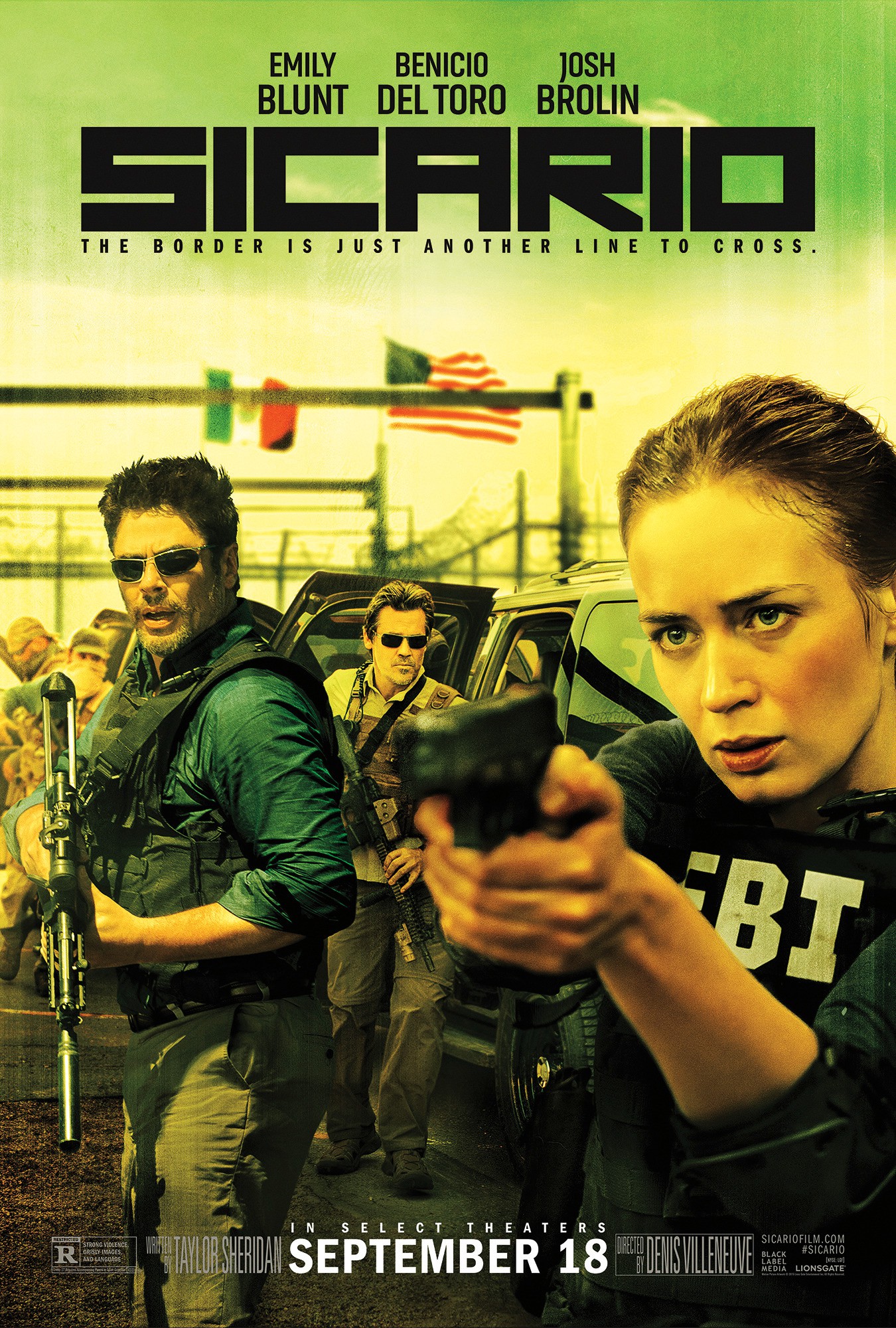 Mega Sized Movie Poster Image for Sicario (#12 of 13)
