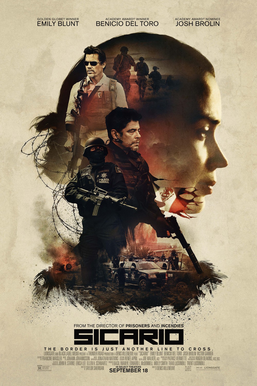Extra Large Movie Poster Image for Sicario (#8 of 13)