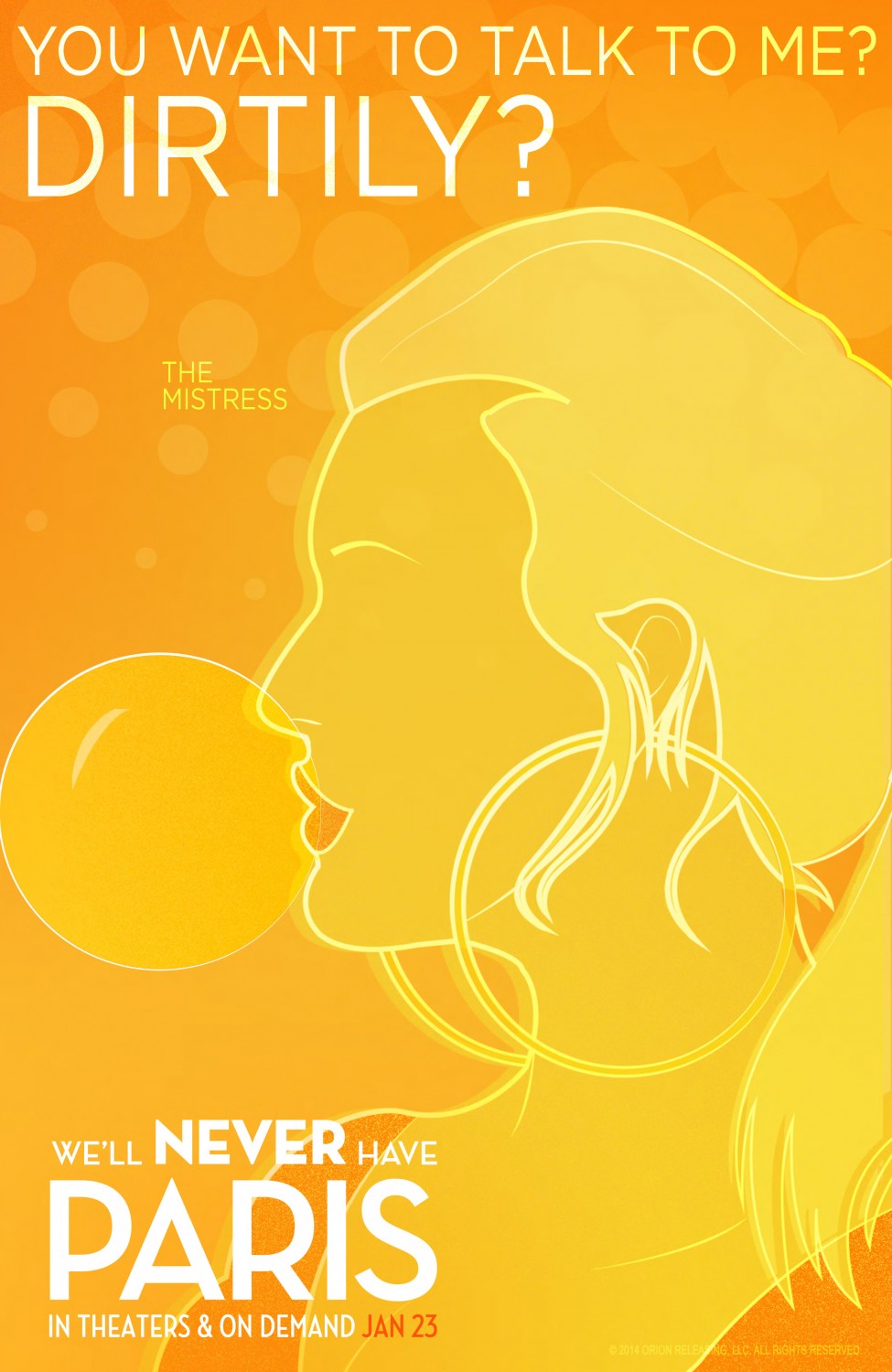 Extra Large Movie Poster Image for We'll Never Have Paris (#2 of 2)