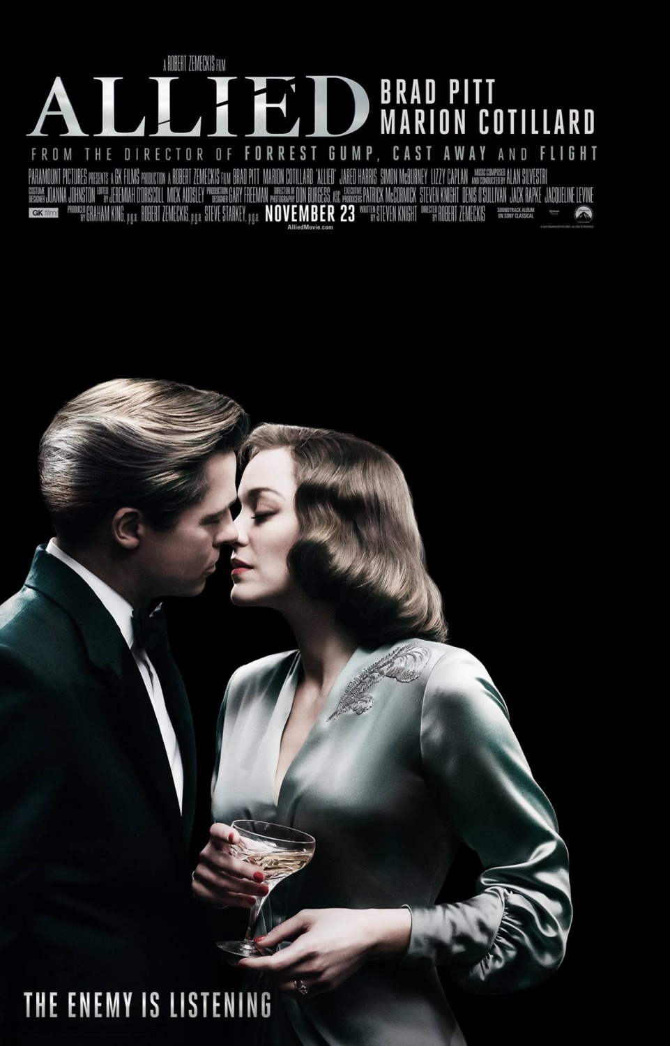 Extra Large Movie Poster Image for Allied (#1 of 5)