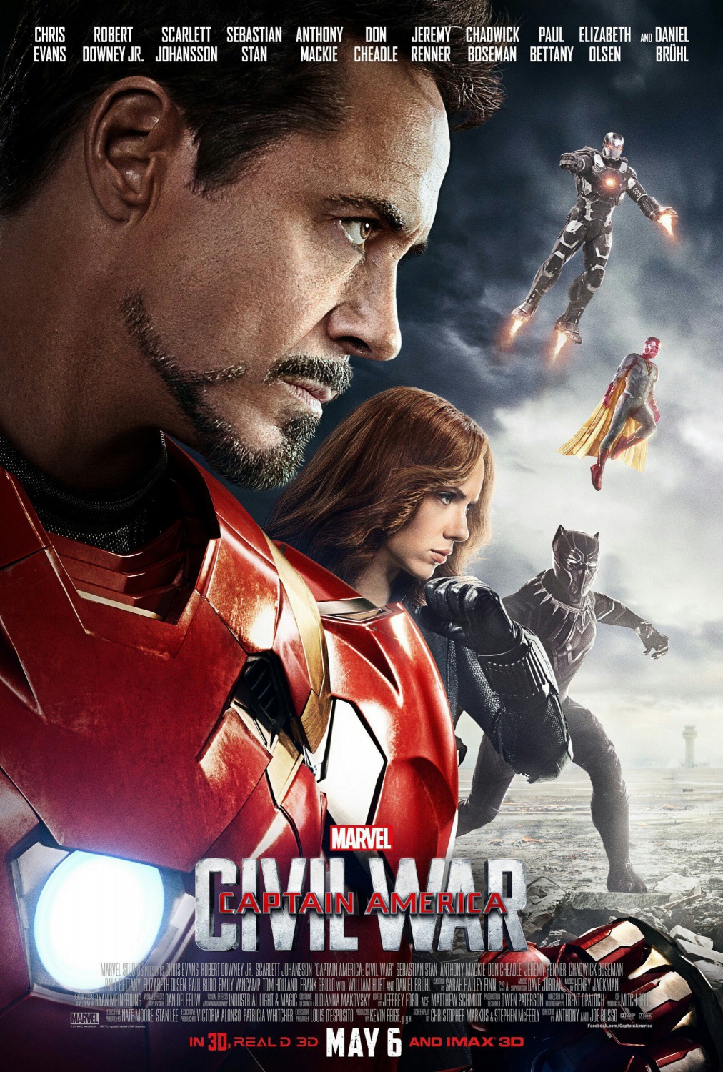 Extra Large Movie Poster Image for Captain America: Civil War (#38 of 42)