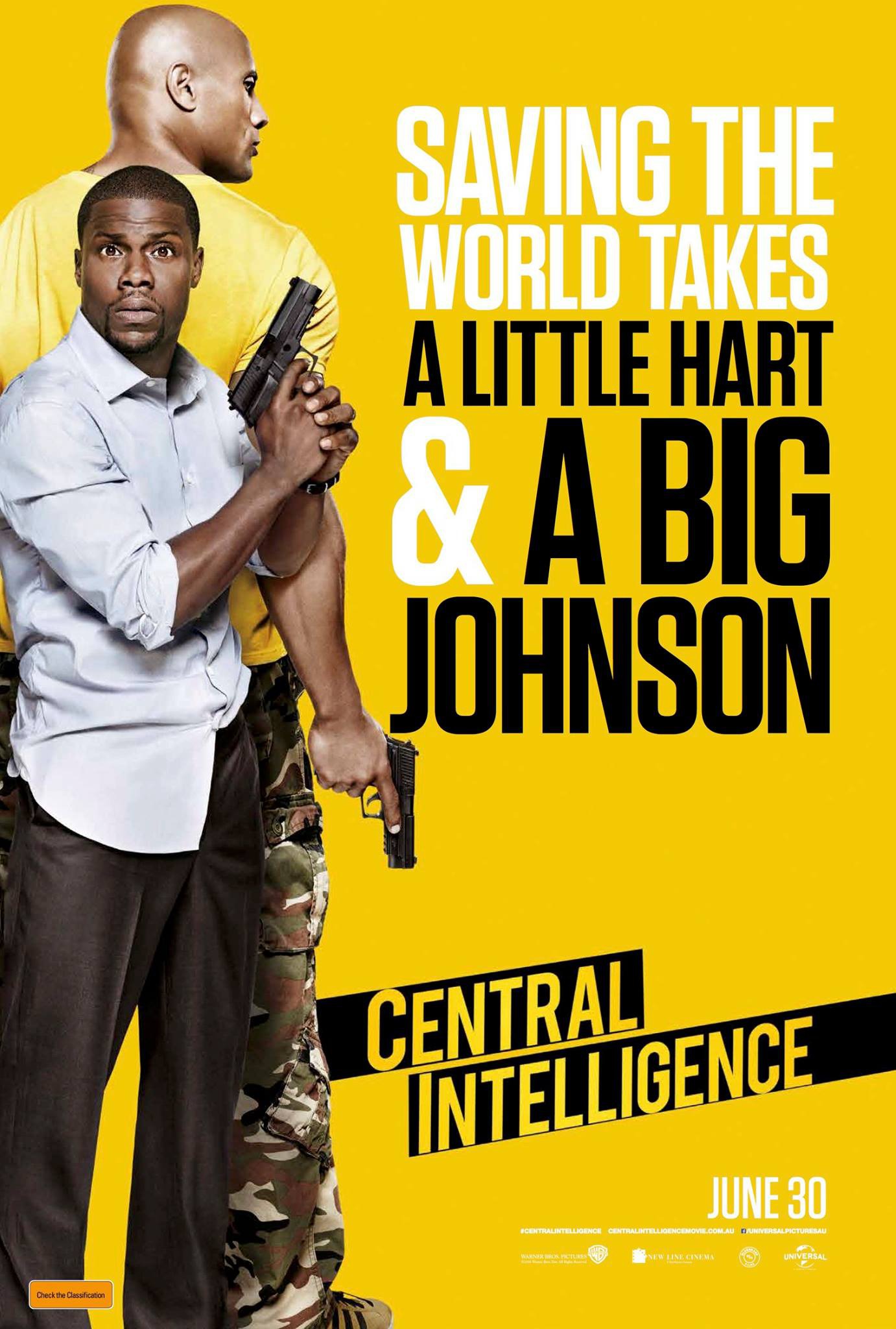 Mega Sized Movie Poster Image for Central Intelligence (#3 of 3)