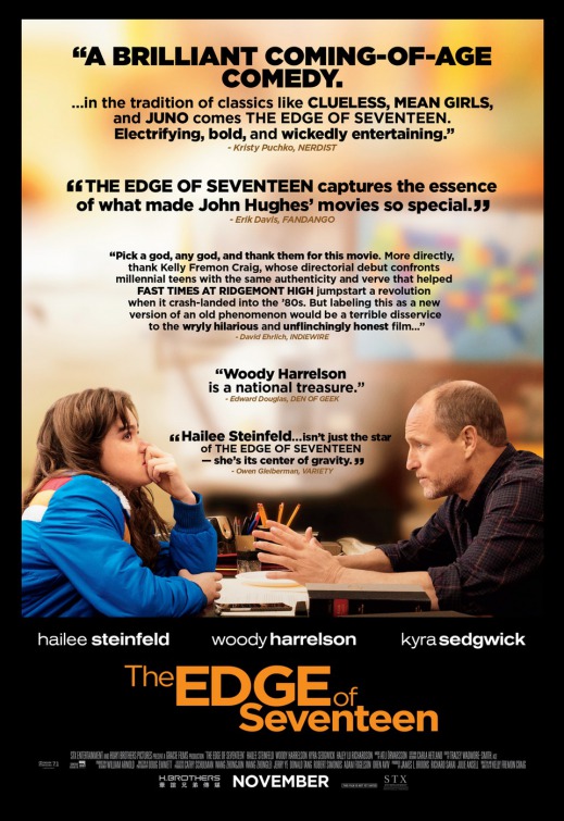 Image result for the edge of seventeen movie poster