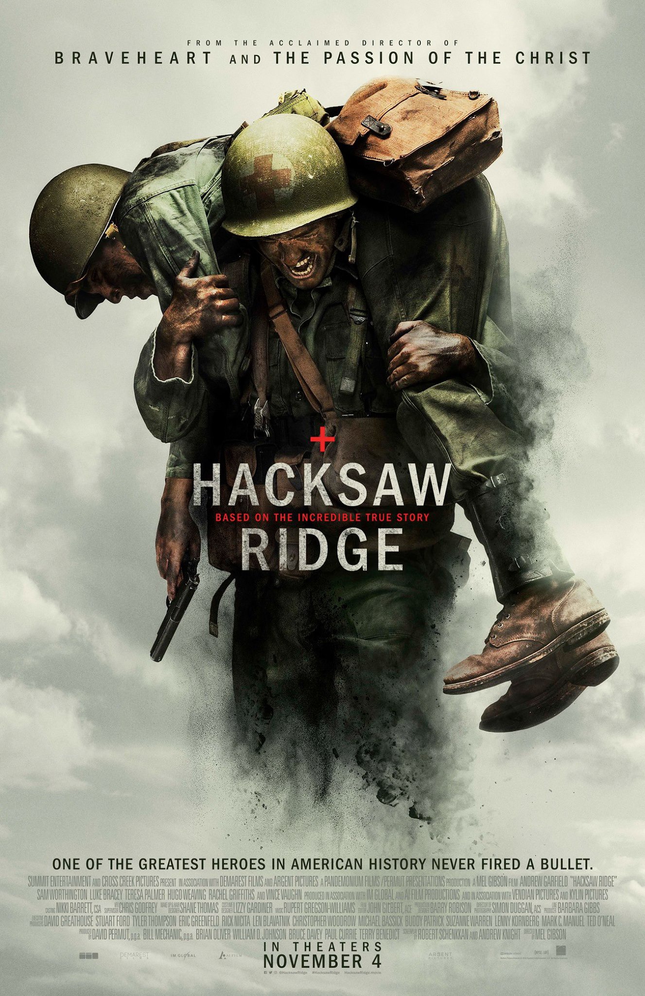 Mega Sized Movie Poster Image for Hacksaw Ridge (#2 of 19)