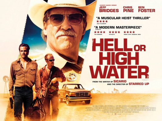 Image result for HELL OR HIGH WATER movie poster