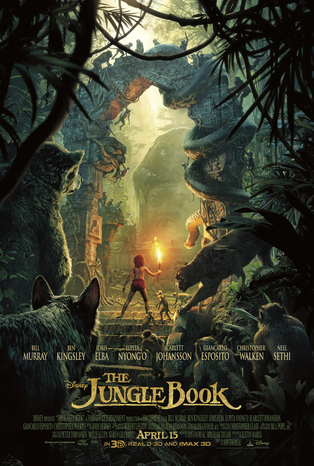 Image result for jungle book movie poster