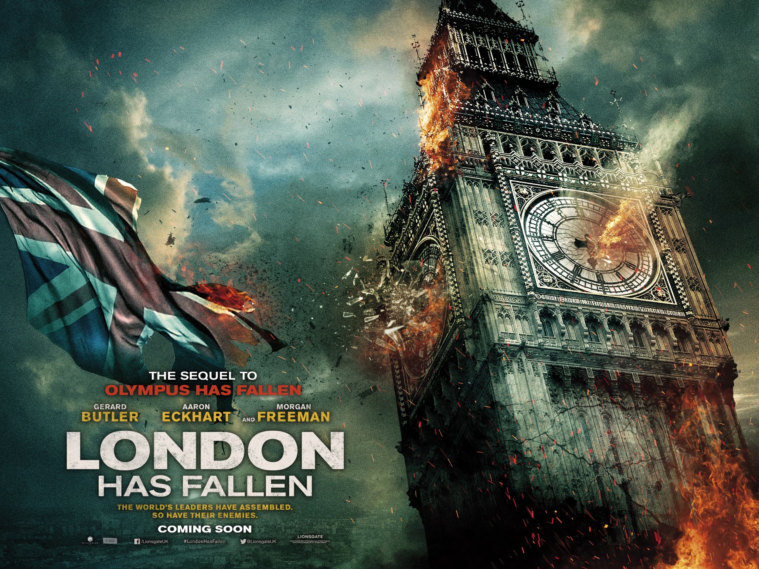 Mega Sized Movie Poster Image for London Has Fallen (#2 of 11)