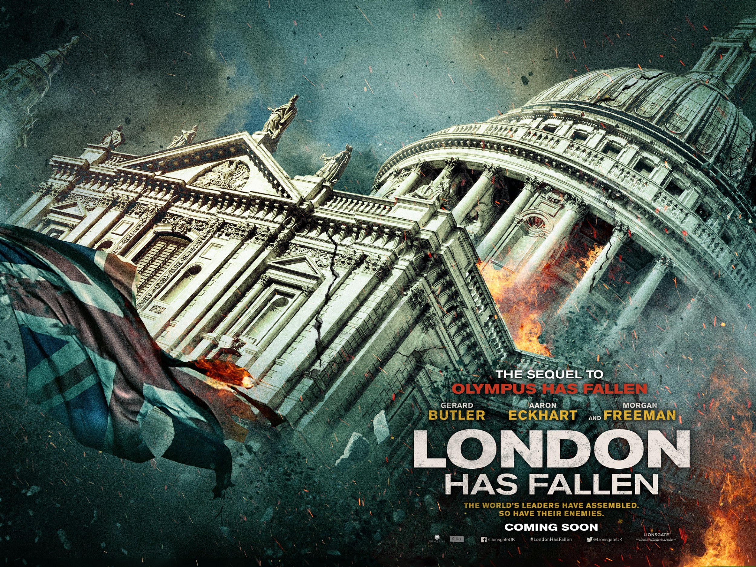Mega Sized Movie Poster Image for London Has Fallen (#3 of 11)