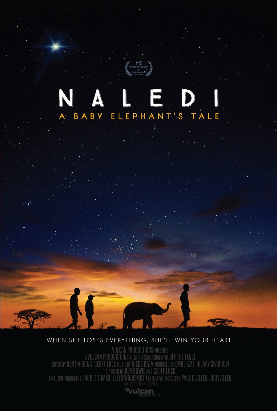 Extra Large Movie Poster Image for Naledi: A Baby Elephant's Tale 