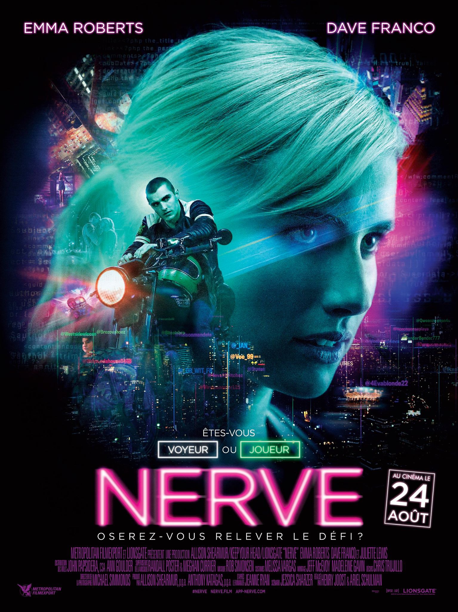 Mega Sized Movie Poster Image for Nerve (#15 of 18)