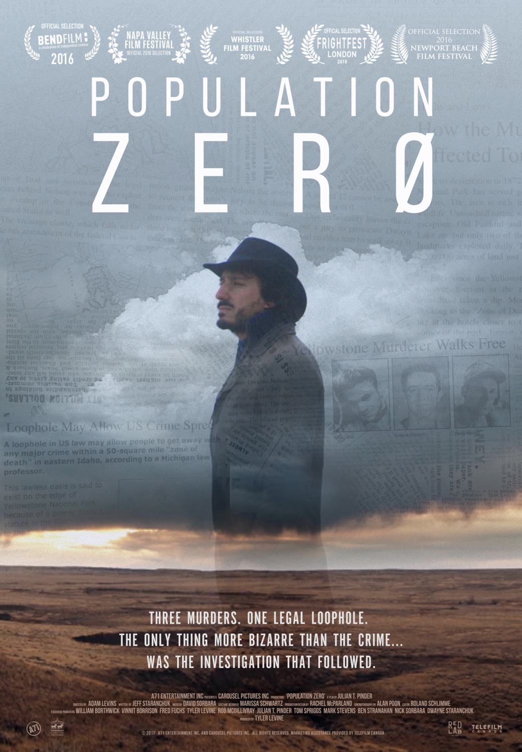 Extra Large Movie Poster Image for Population Zero 