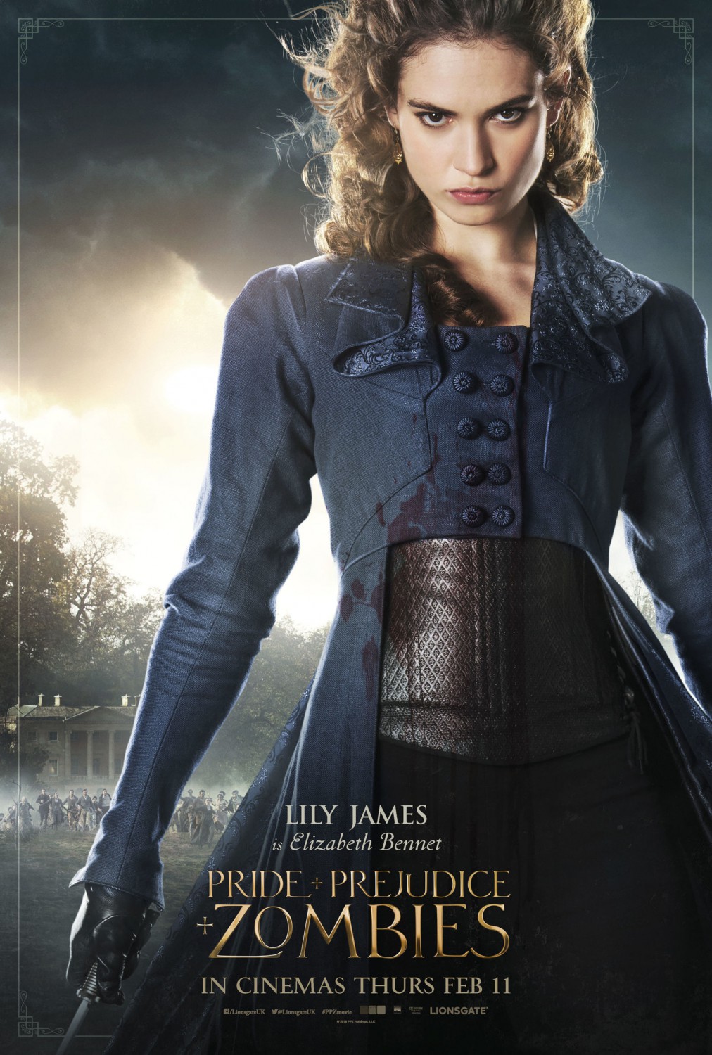 Extra Large Movie Poster Image for Pride and Prejudice and Zombies (#12 of 13)