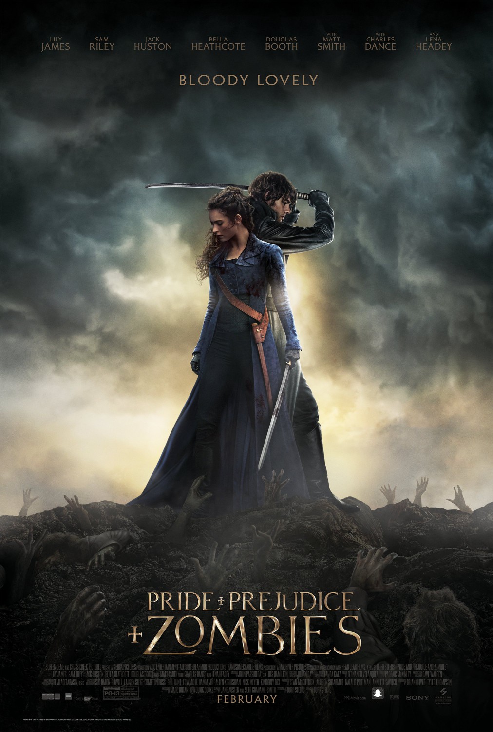 Extra Large Movie Poster Image for Pride and Prejudice and Zombies (#3 of 13)