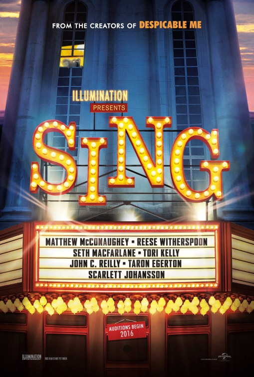 Image result for sing movie poster
