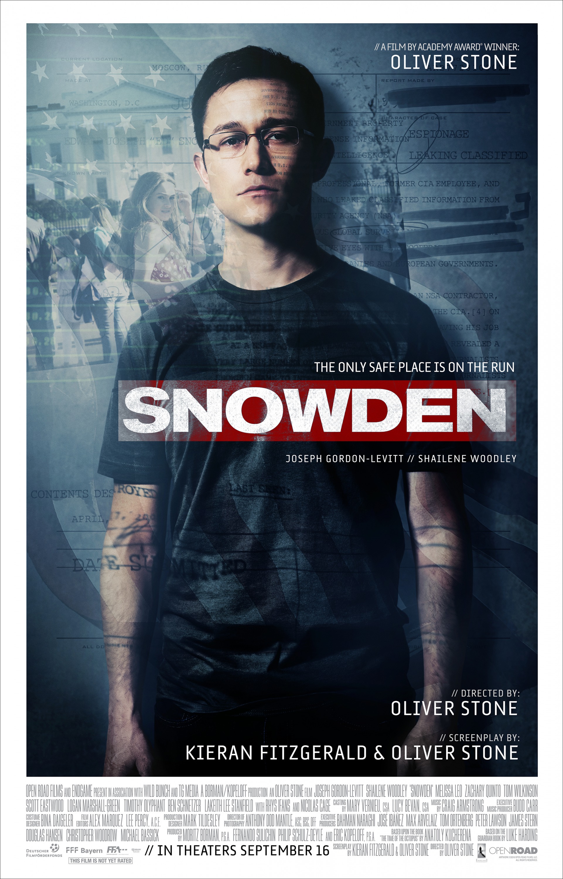 Mega Sized Movie Poster Image for Snowden (#1 of 6)
