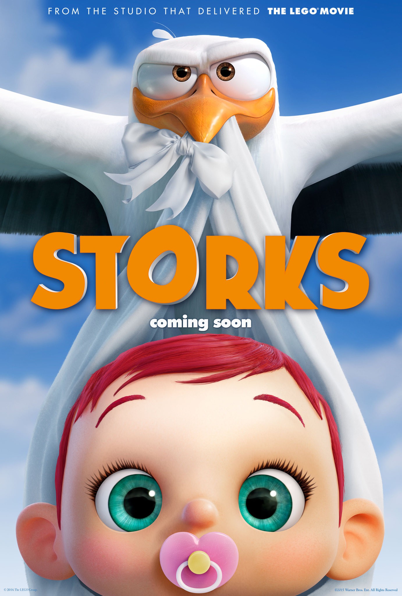 Mega Sized Movie Poster Image for Storks (#1 of 13)