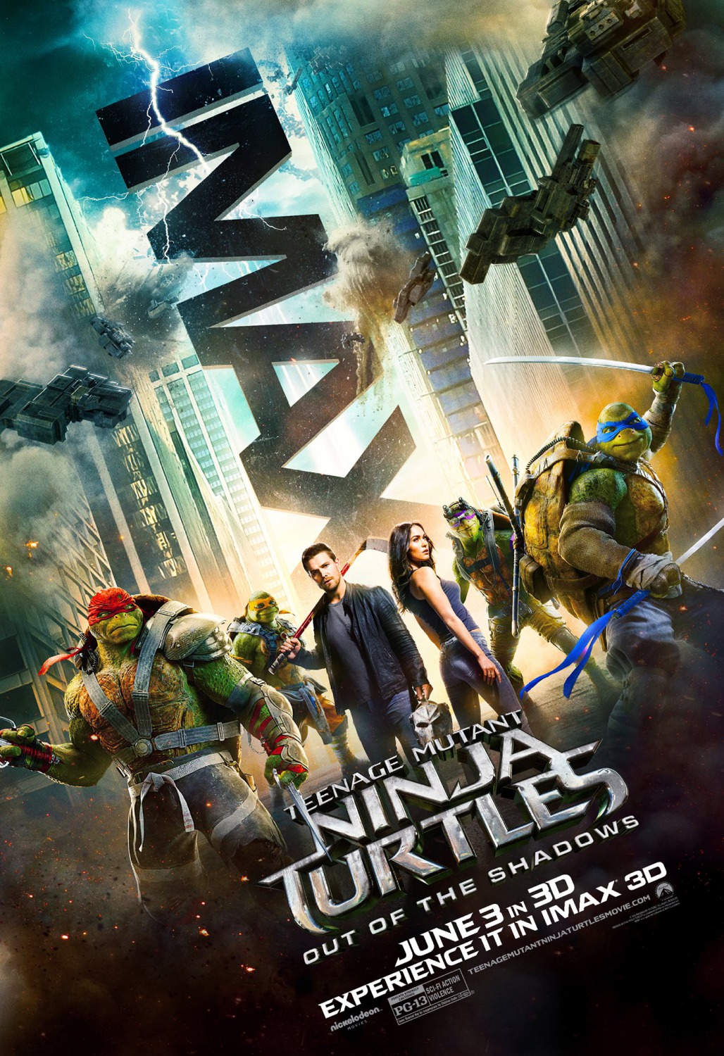Extra Large Movie Poster Image for Teenage Mutant Ninja Turtles: Out of the Shadows (#17 of 18)