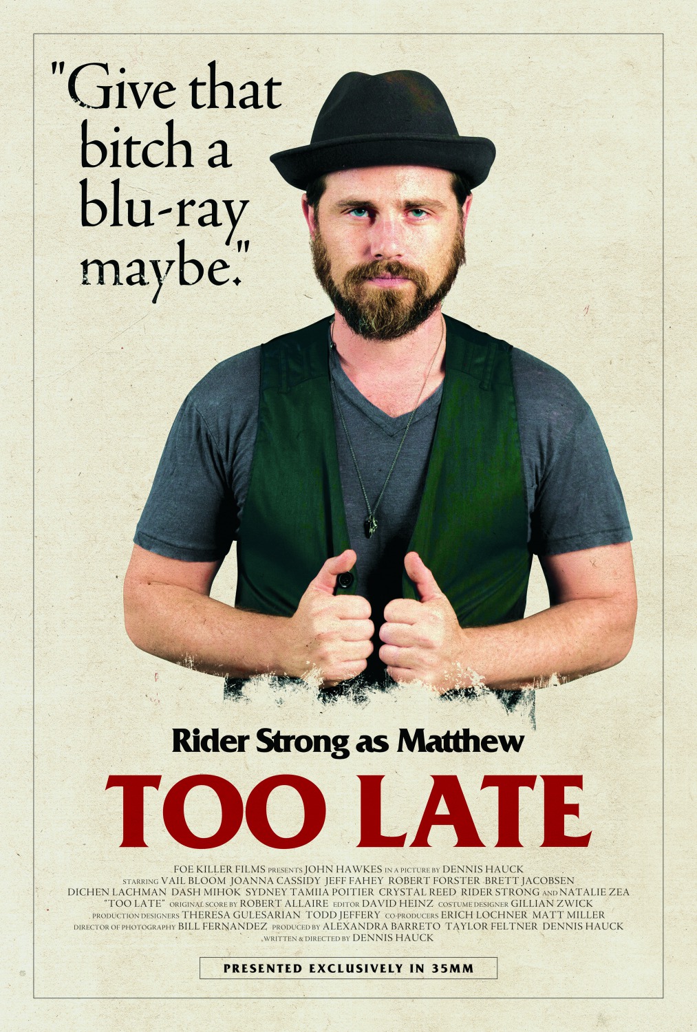 Extra Large Movie Poster Image for Too Late (#10 of 13)