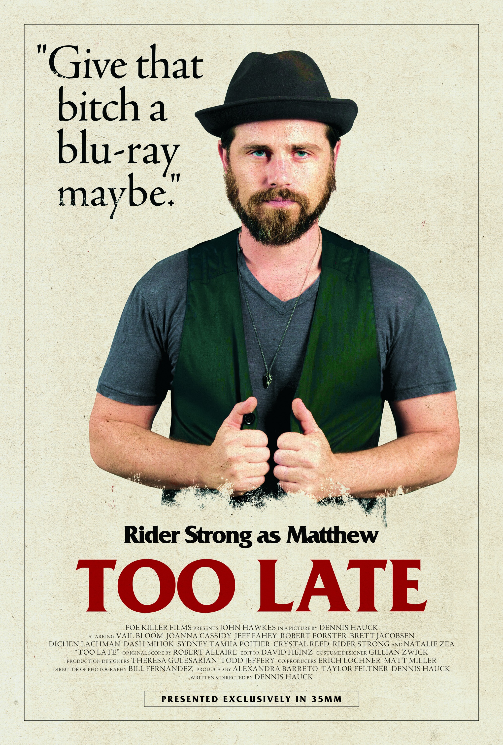 Mega Sized Movie Poster Image for Too Late (#10 of 13)