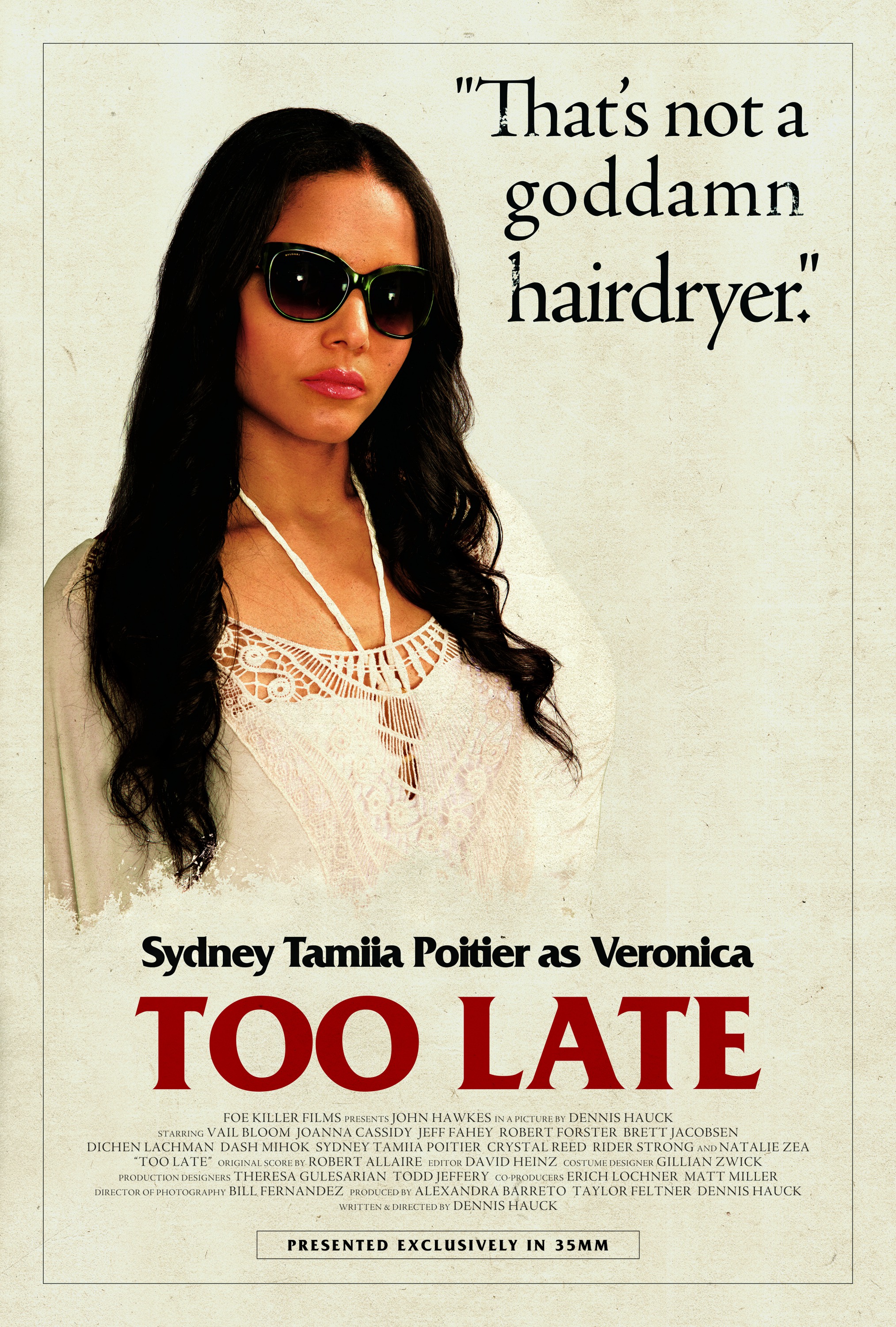 Mega Sized Movie Poster Image for Too Late (#13 of 13)