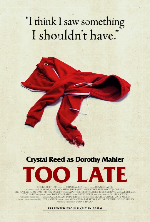 Too Late Movie Poster