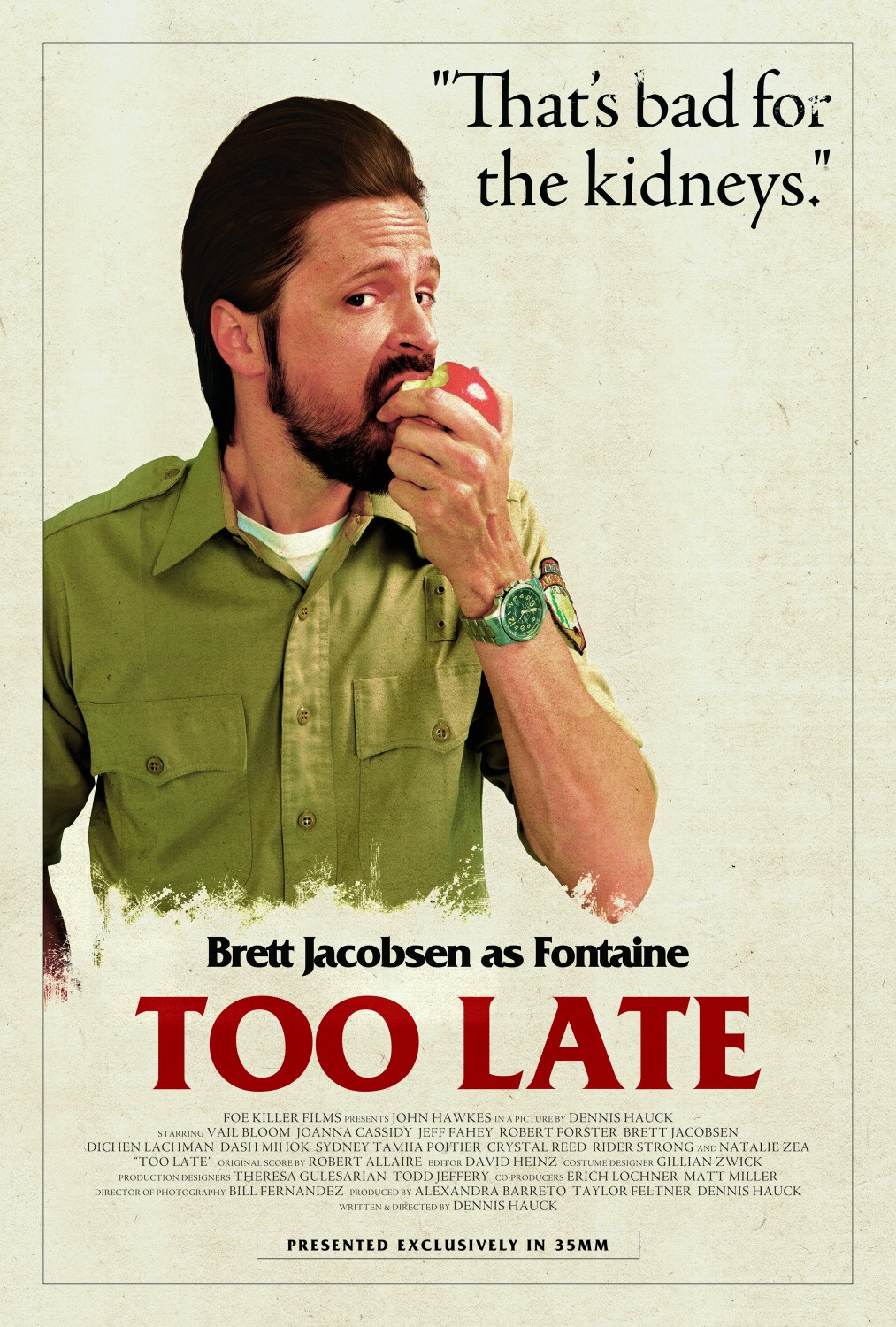 Extra Large Movie Poster Image for Too Late (#4 of 13)