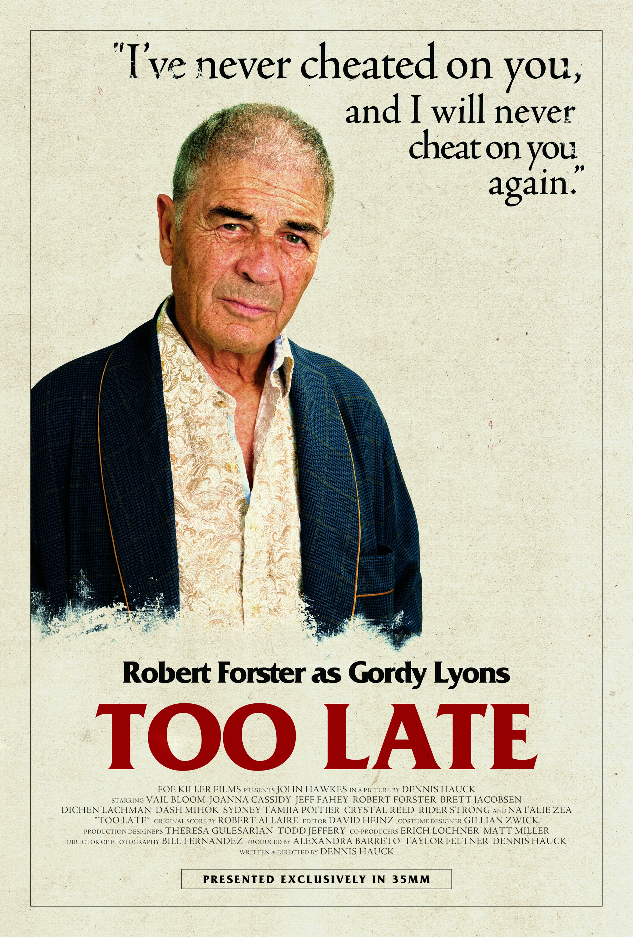 Mega Sized Movie Poster Image for Too Late (#5 of 13)