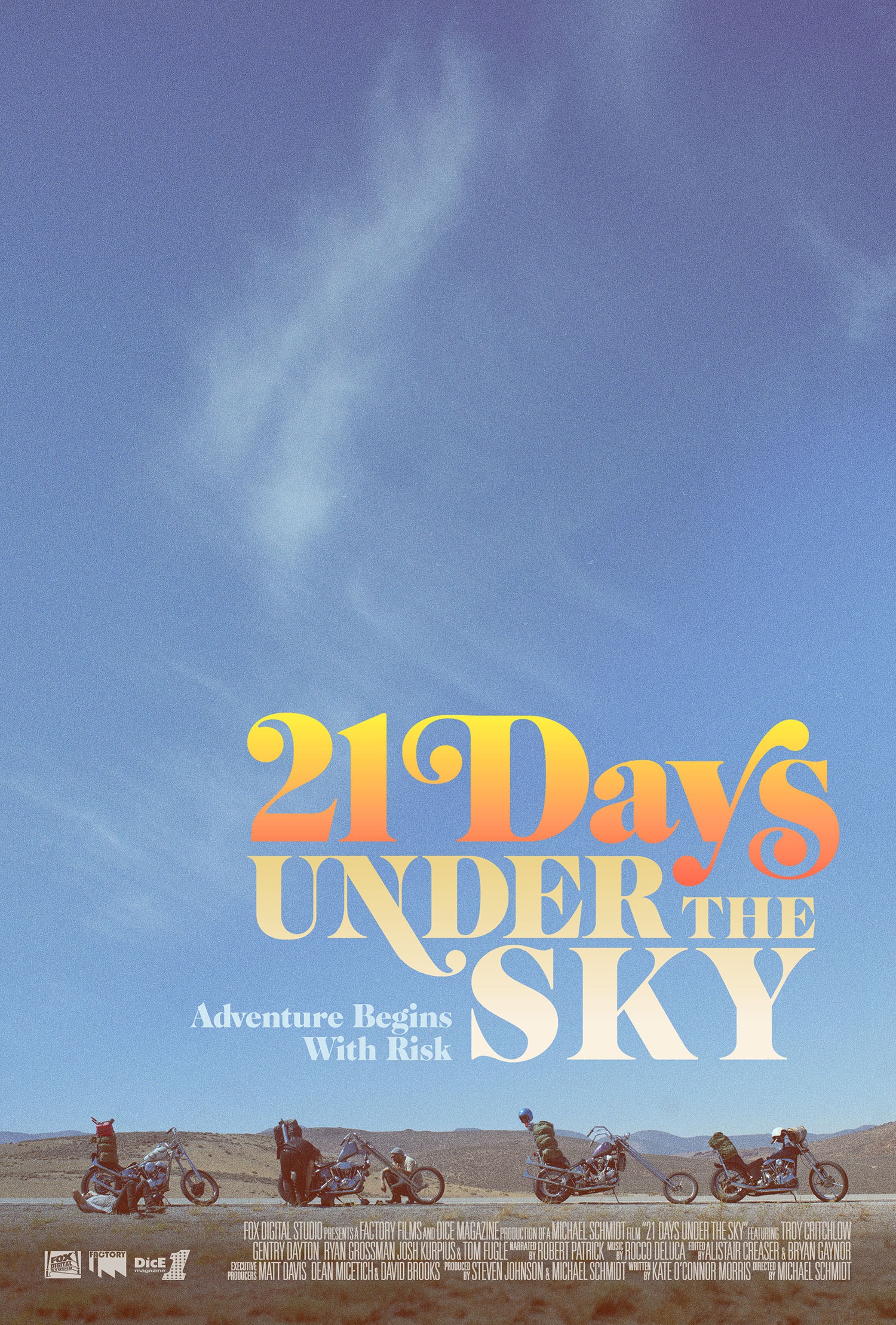 Mega Sized Movie Poster Image for 21 Days Under the Sky (#1 of 2)