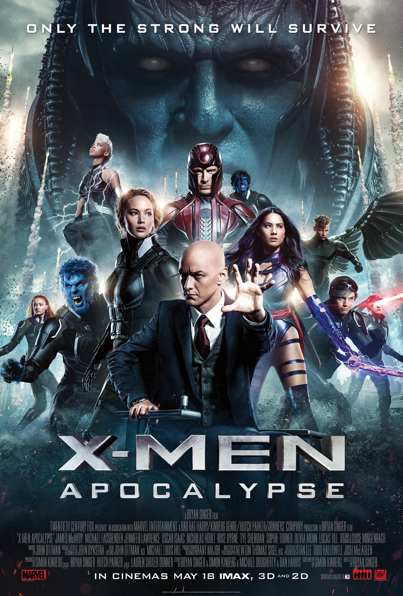 Mega Sized Movie Poster Image for X-Men: Apocalypse (#18 of 19)