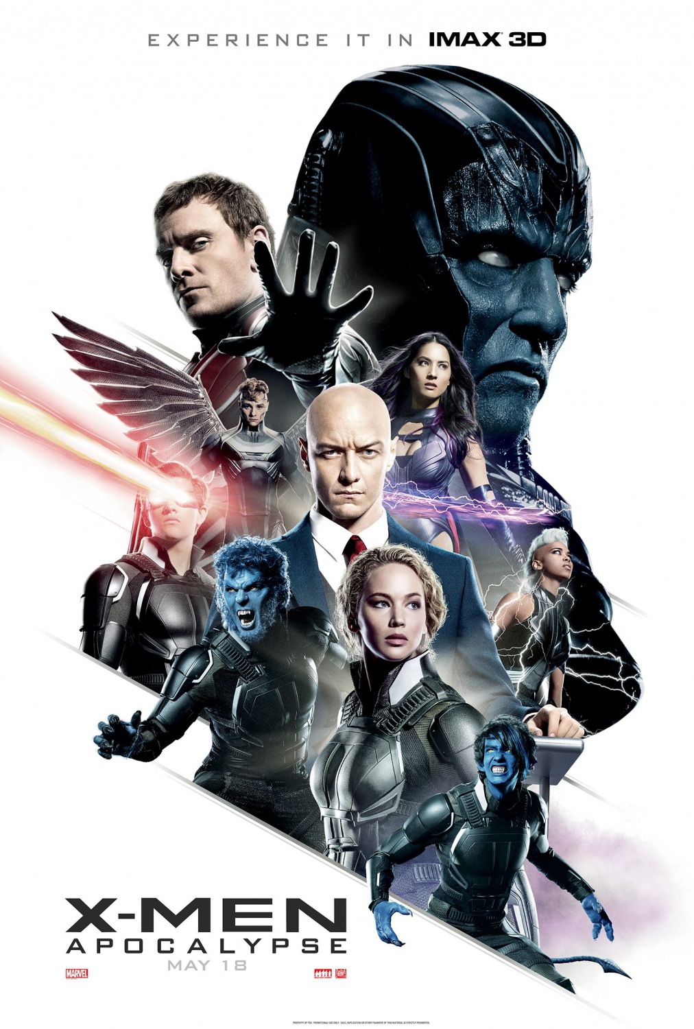 Magneto v4 Defend X-Men Apocalypse Movie Poster 24x36 Jennifer Lawrence 