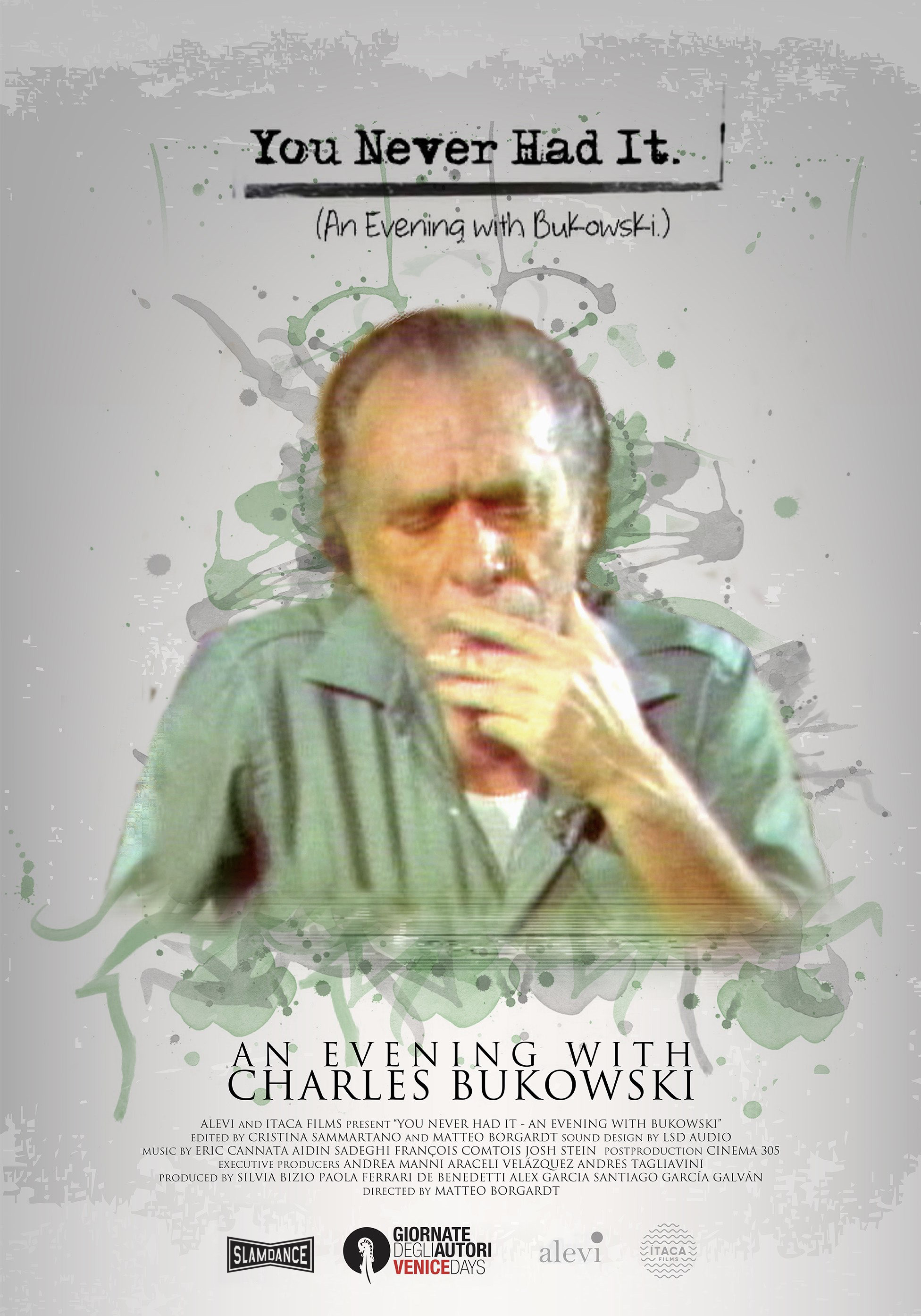 Mega Sized Movie Poster Image for You Never Had It: An Evening With Bukowski 