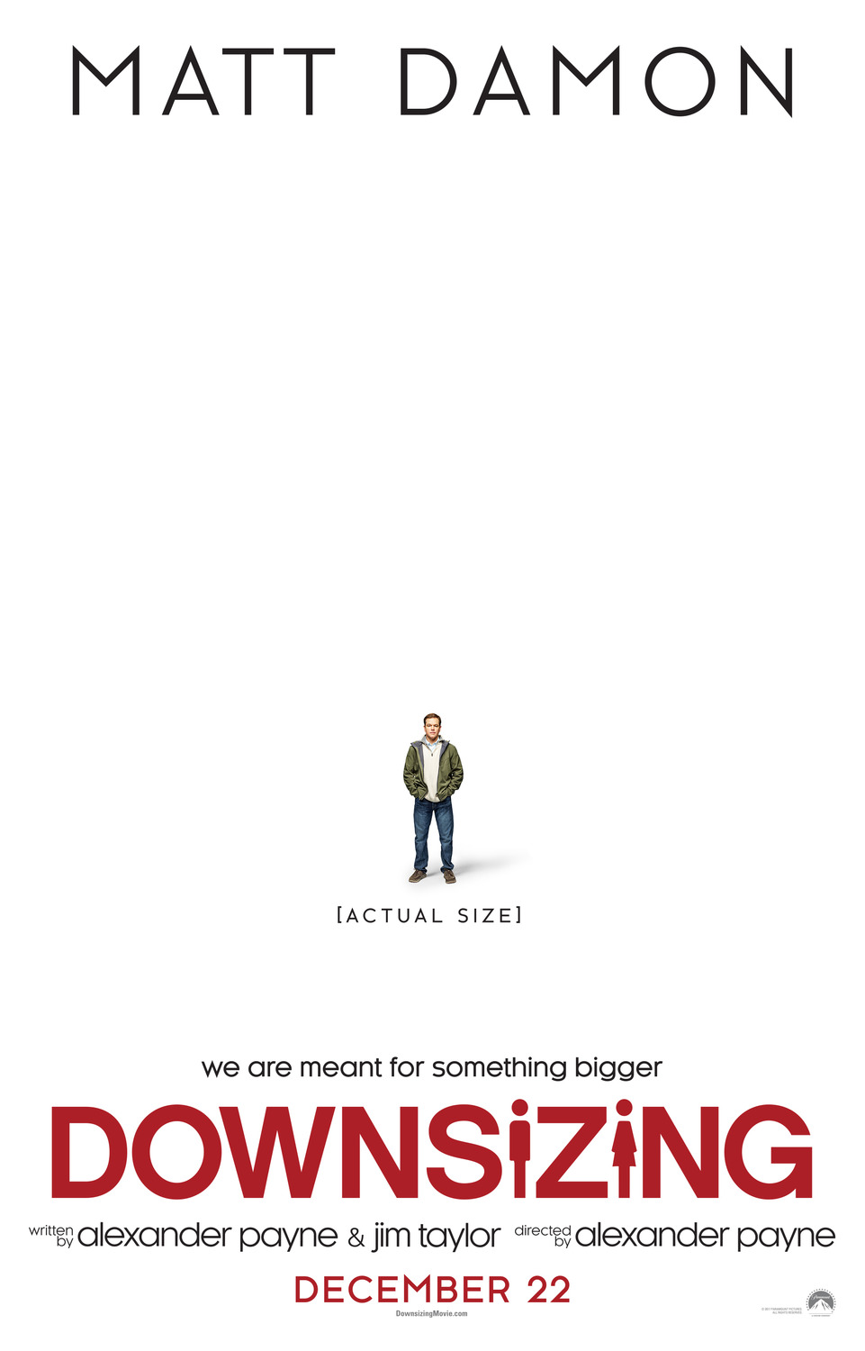 Extra Large Movie Poster Image for Downsizing (#2 of 4)