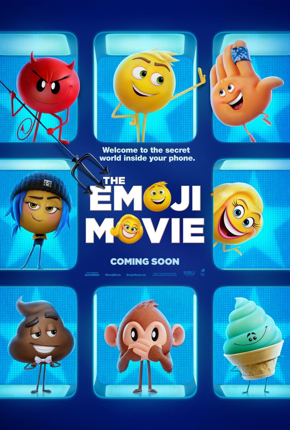 Kuvahaun tulos haulle emoji film poster