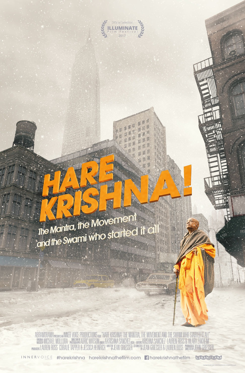 Extra Large Movie Poster Image for Hare Krishna! The Mantra, the Movement and the Swami Who Started It 