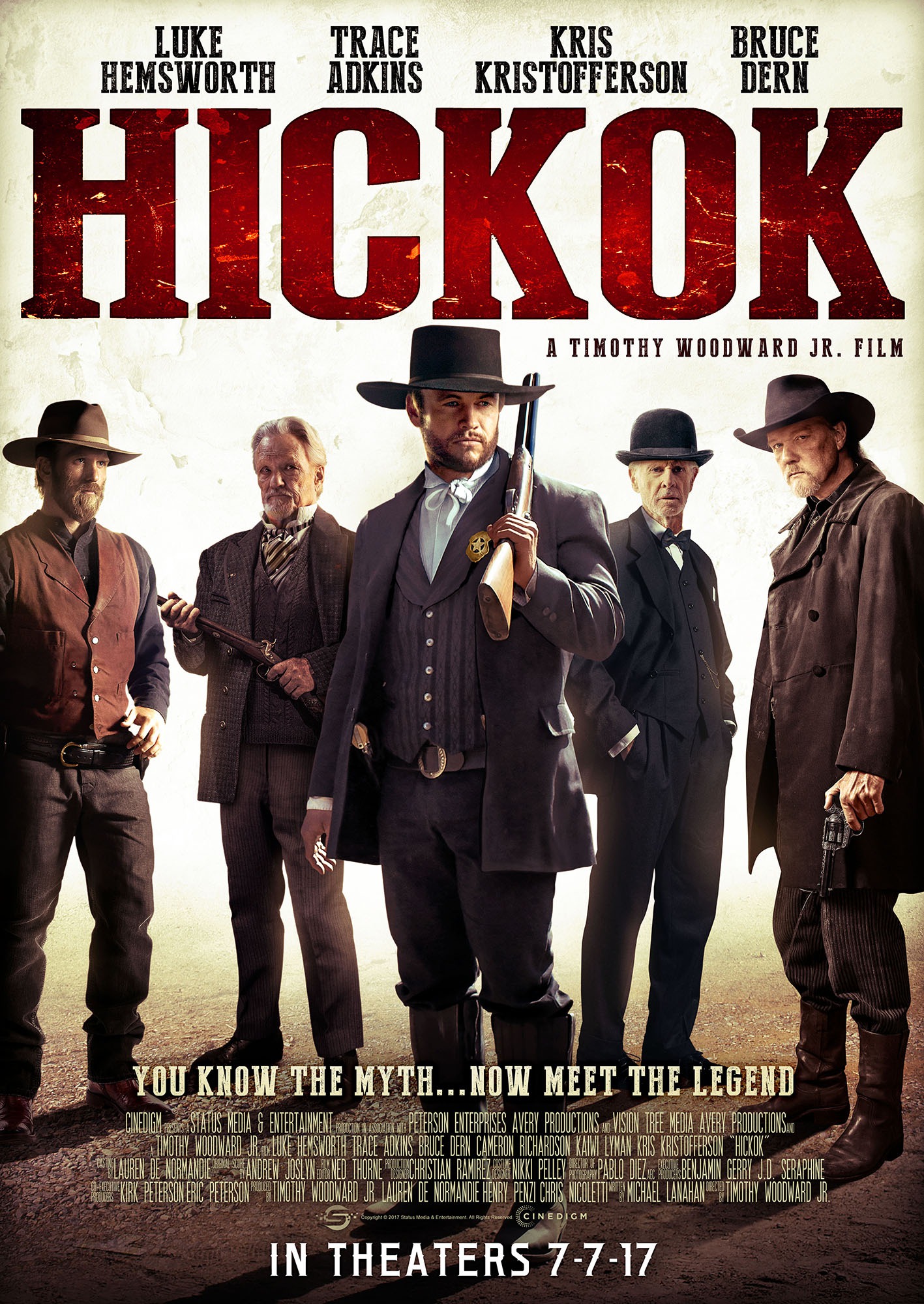 Mega Sized Movie Poster Image for Hickok 