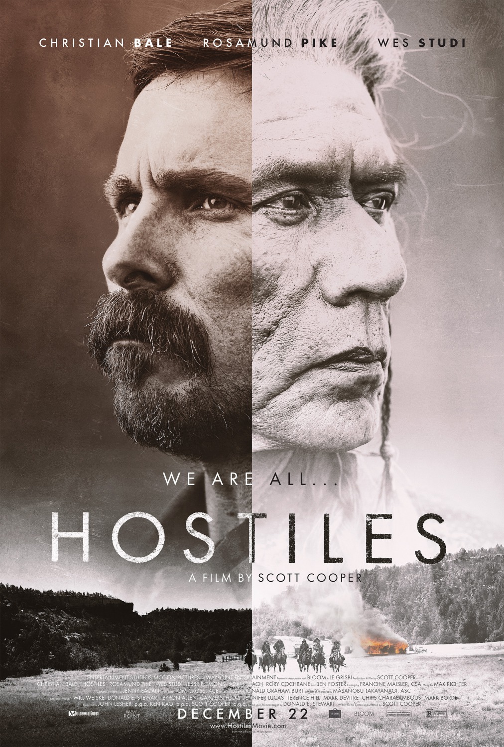 Extra Large Movie Poster Image for Hostiles (#1 of 6)
