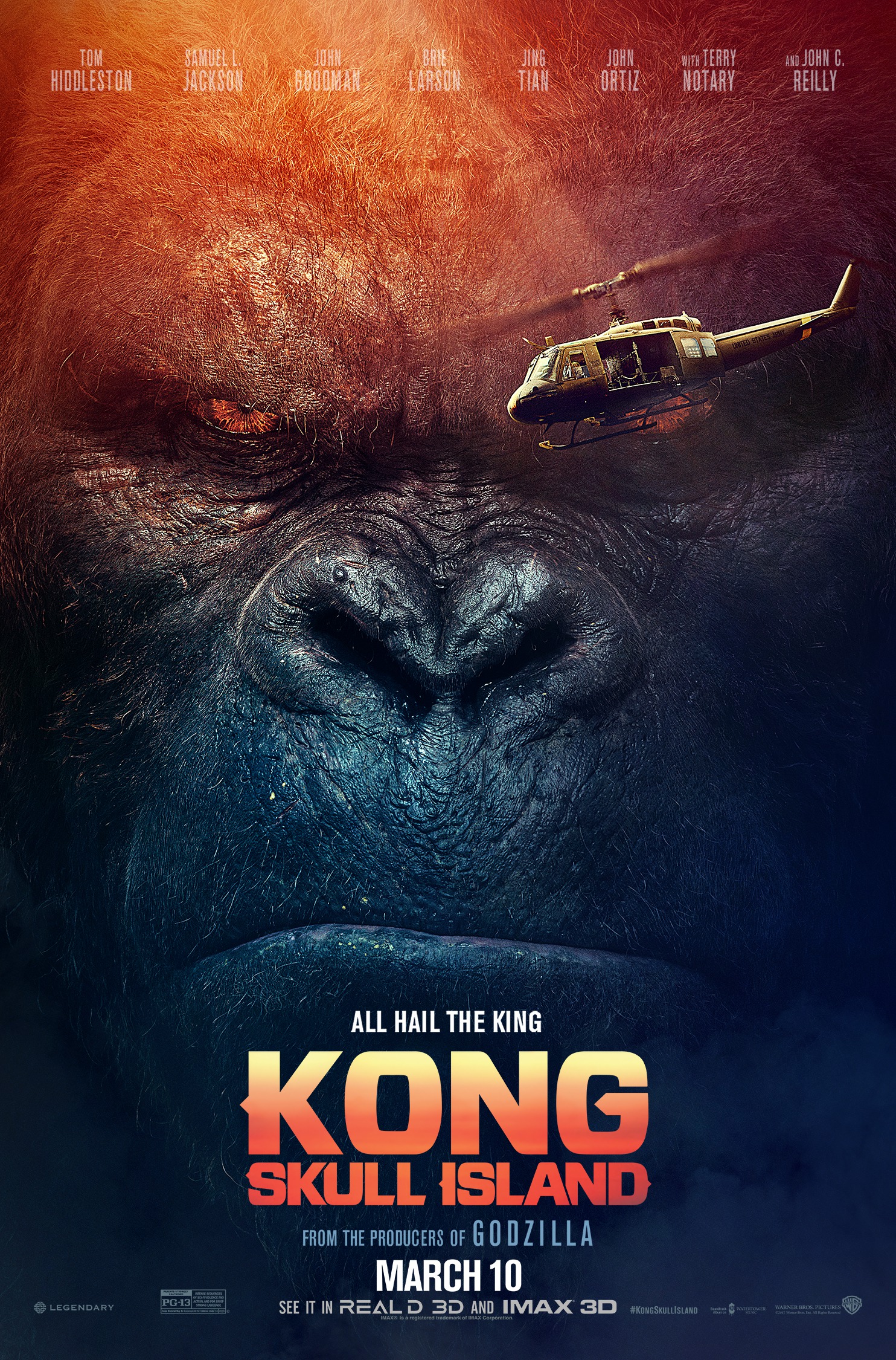 Mega Sized Movie Poster Image for Kong: Skull Island (#3 of 22)