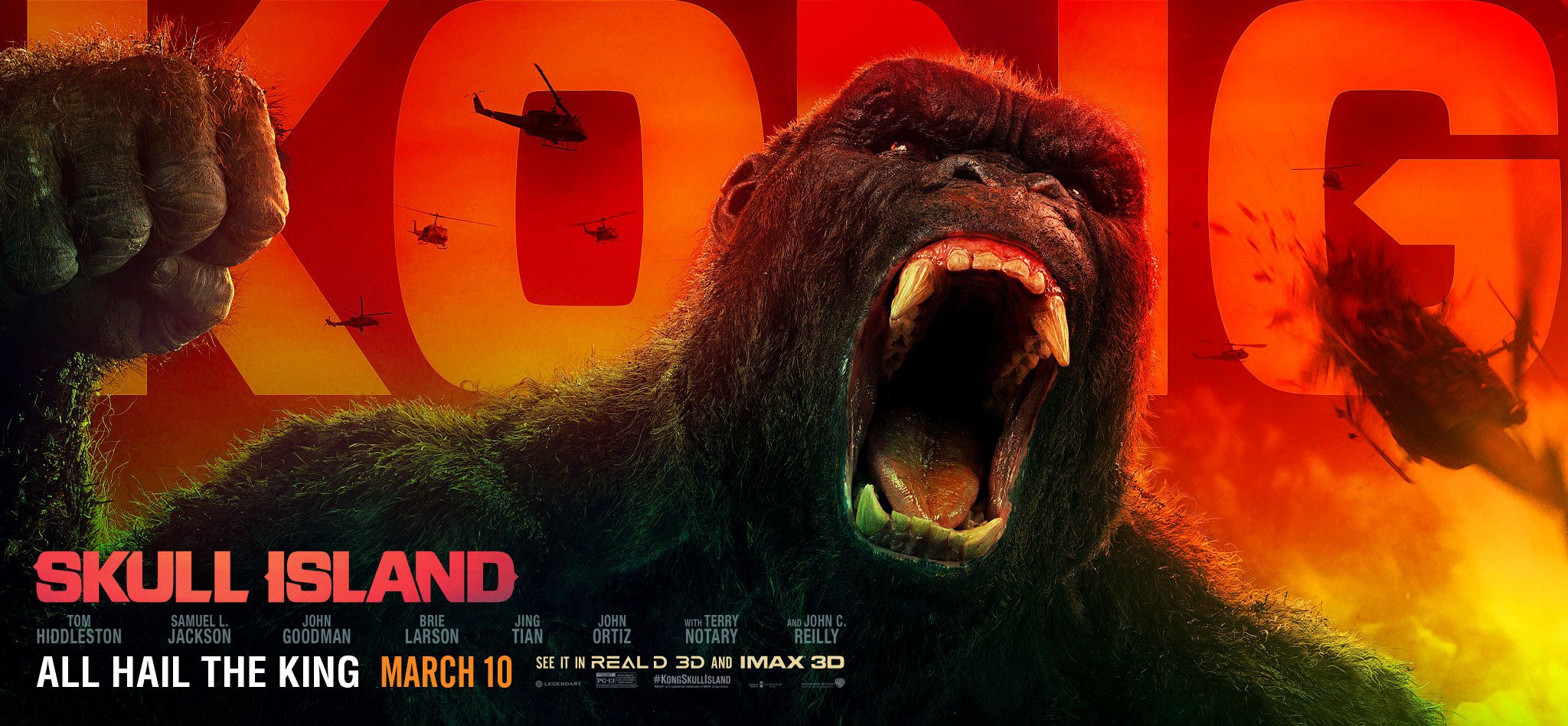 Mega Sized Movie Poster Image for Kong: Skull Island (#6 of 22)