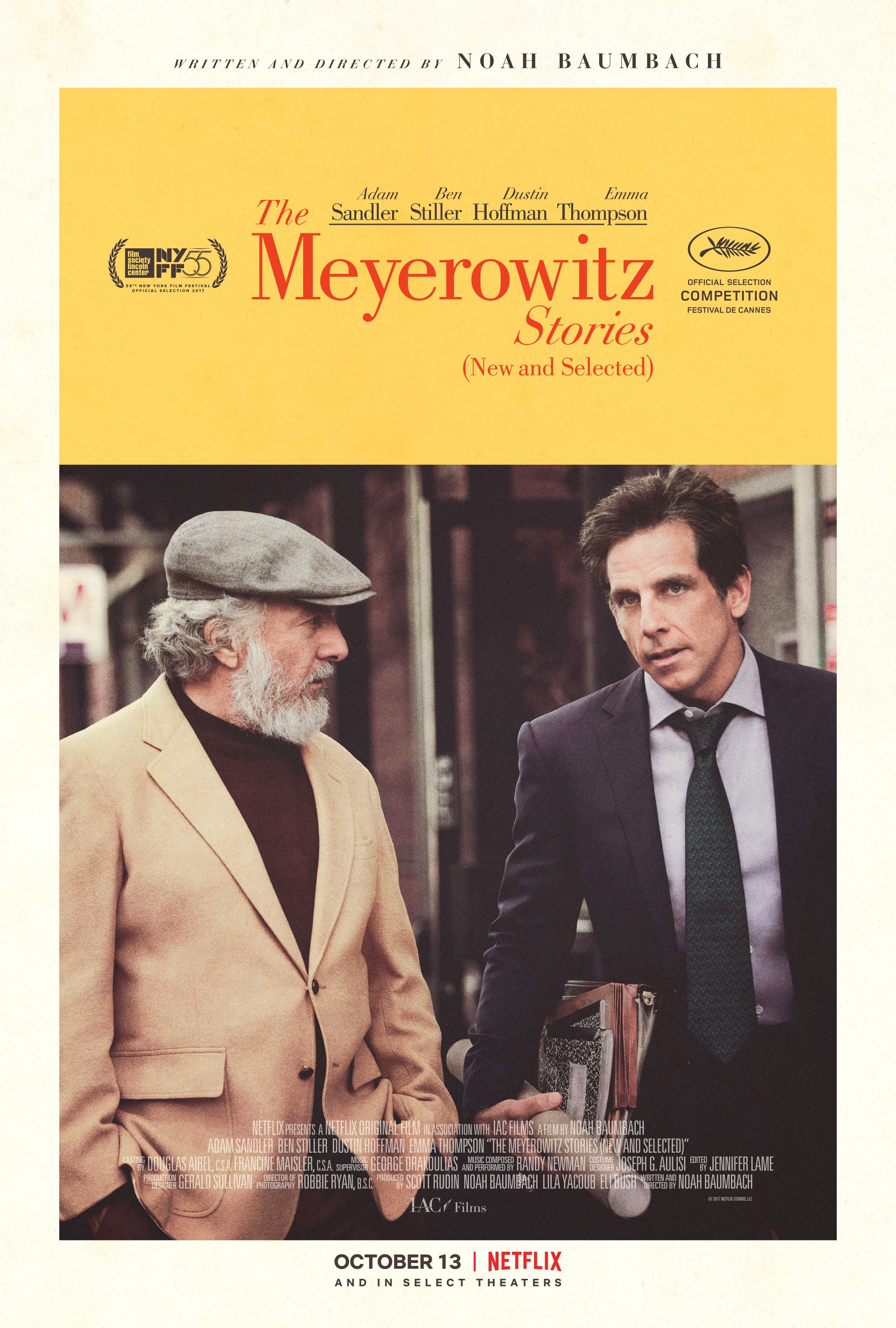 Mega Sized Movie Poster Image for The Meyerowitz Stories (New and Selected) (#3 of 4)
