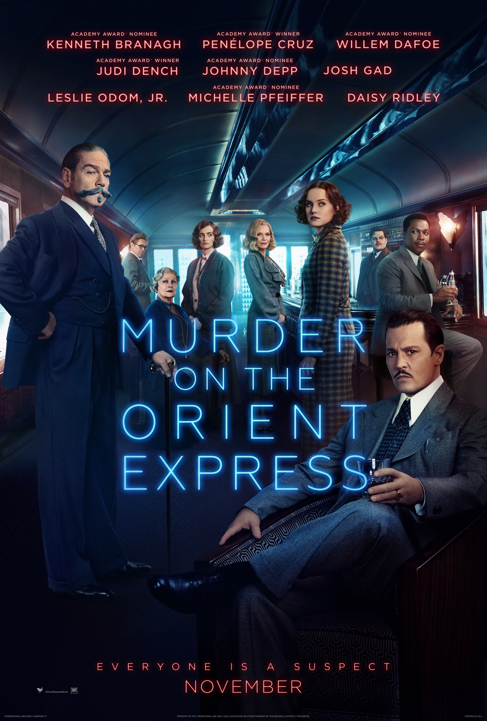 Mega Sized Movie Poster Image for Murder on the Orient Express (#3 of 40)
