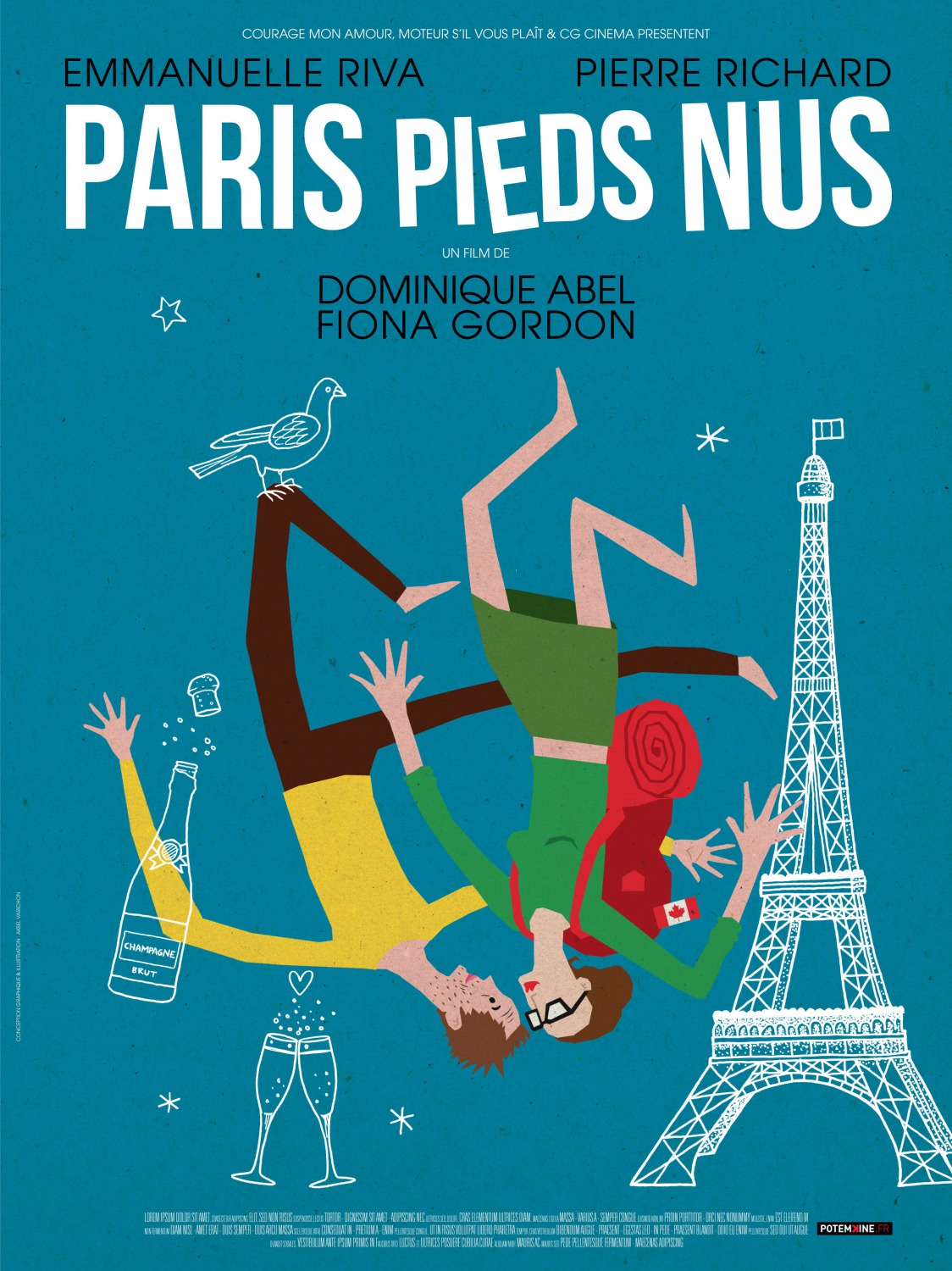 Extra Large Movie Poster Image for Paris pieds nus (#1 of 3)