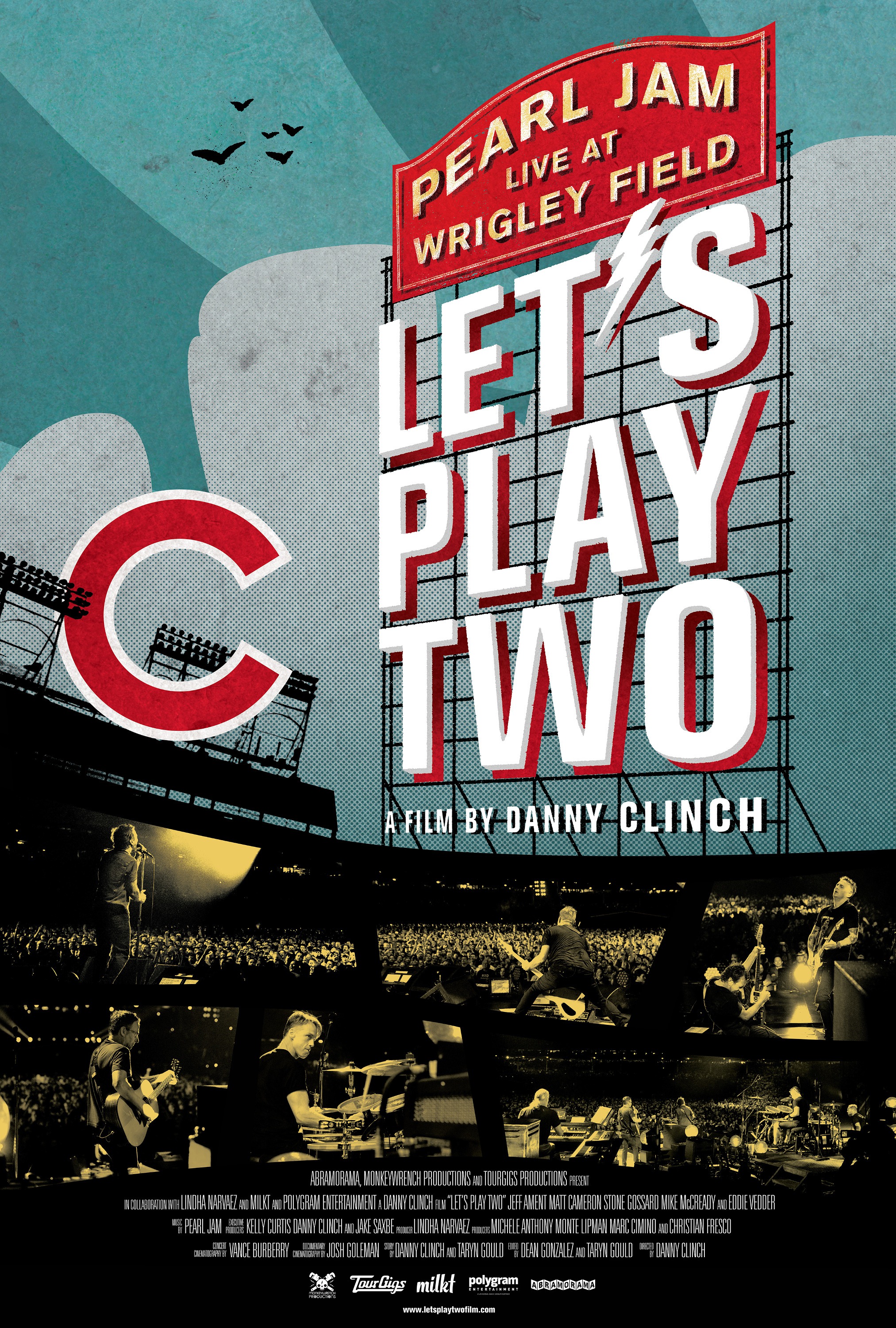 Mega Sized Movie Poster Image for Pearl Jam: Let's Play Two 