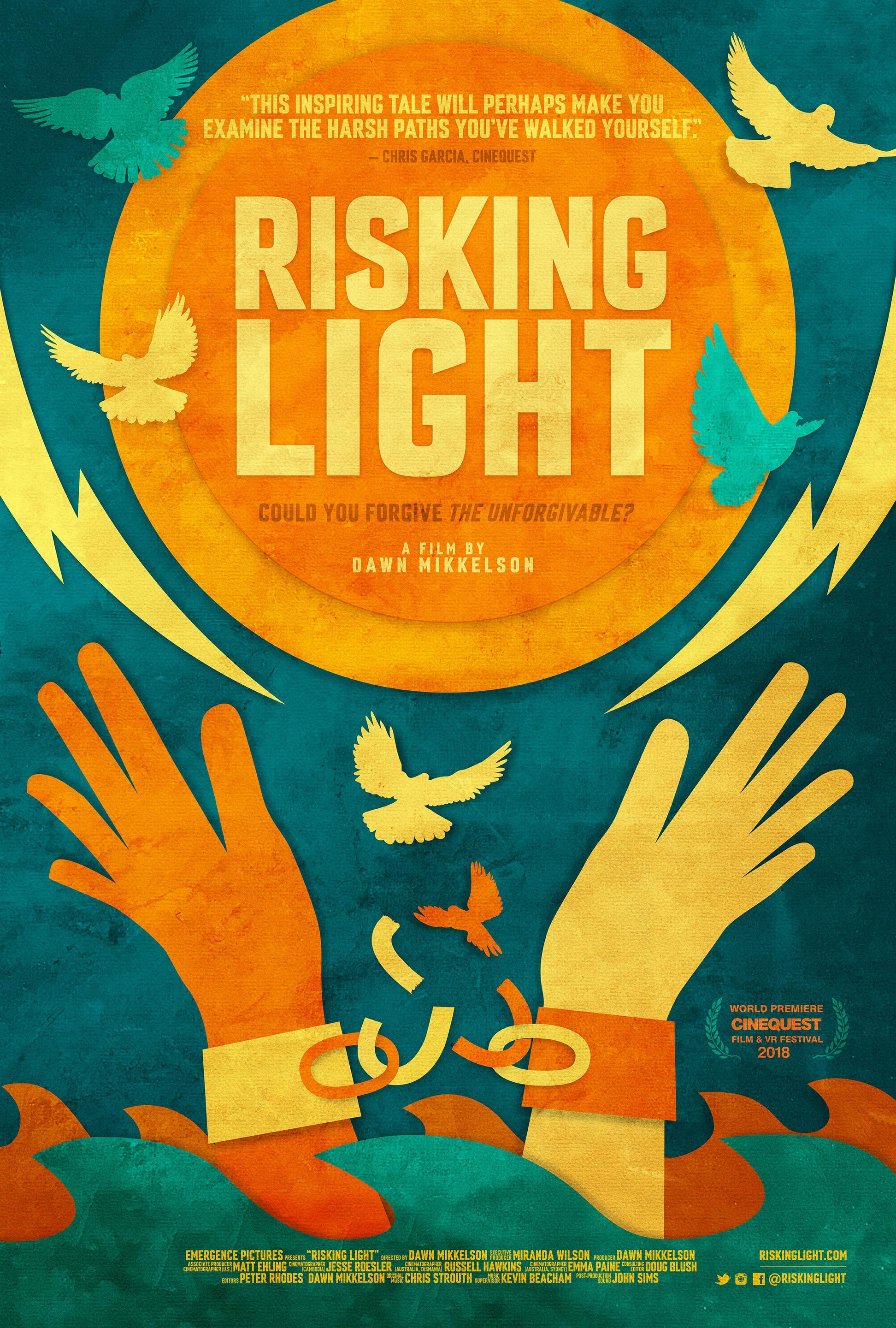 Mega Sized Movie Poster Image for Risking Light 