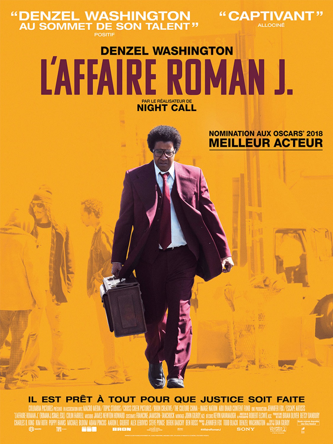 Extra Large Movie Poster Image for Roman J Israel, Esq. (#3 of 4)