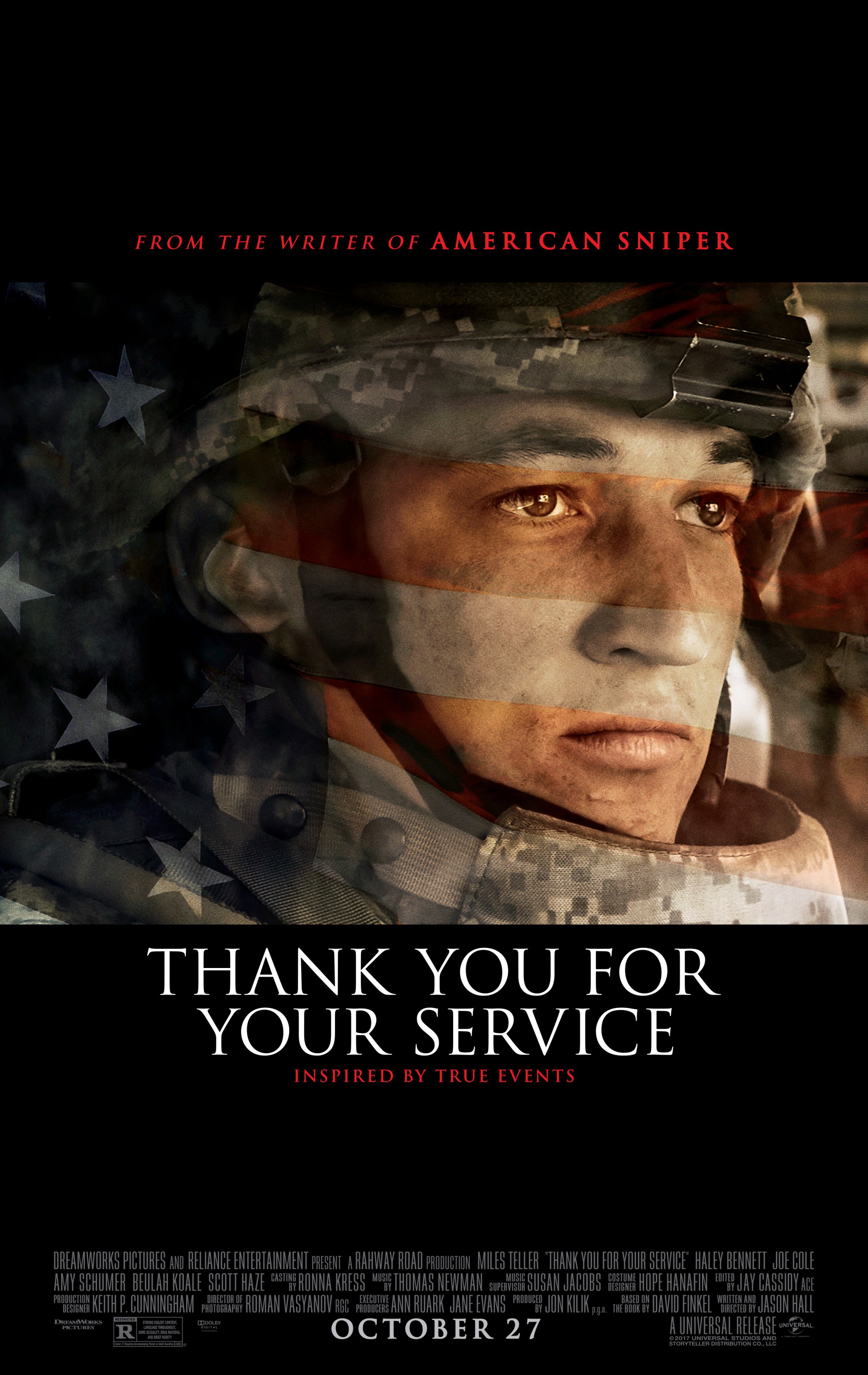 Mega Sized Movie Poster Image for Thank You for Your Service 