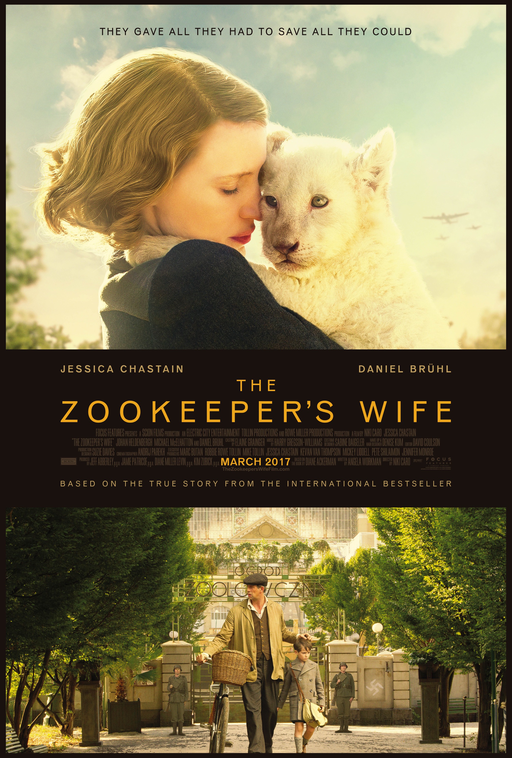 Mega Sized Movie Poster Image for The Zookeeper's Wife (#1 of 3)