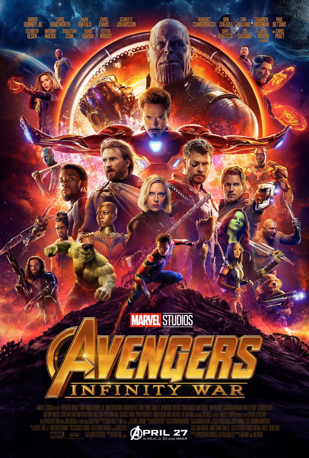Extra Large Movie Poster Image for Avengers: Infinity War (#2 of 45)