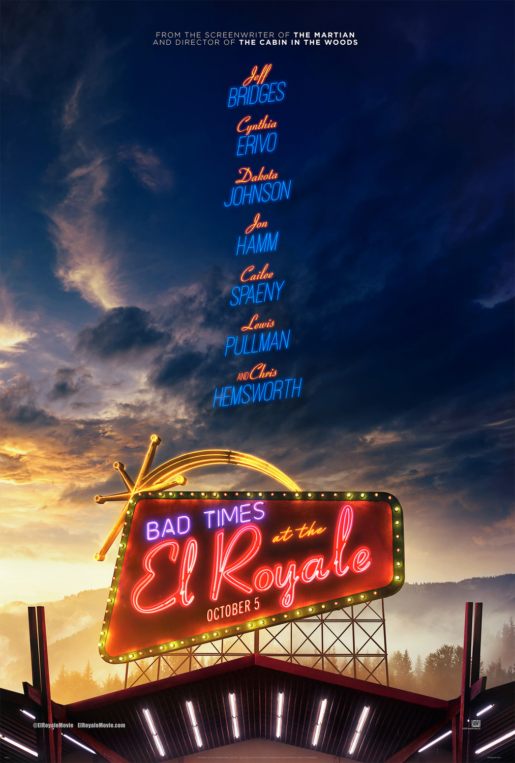 Extra Large Movie Poster Image for Bad Times at the El Royale (#1 of 18)
