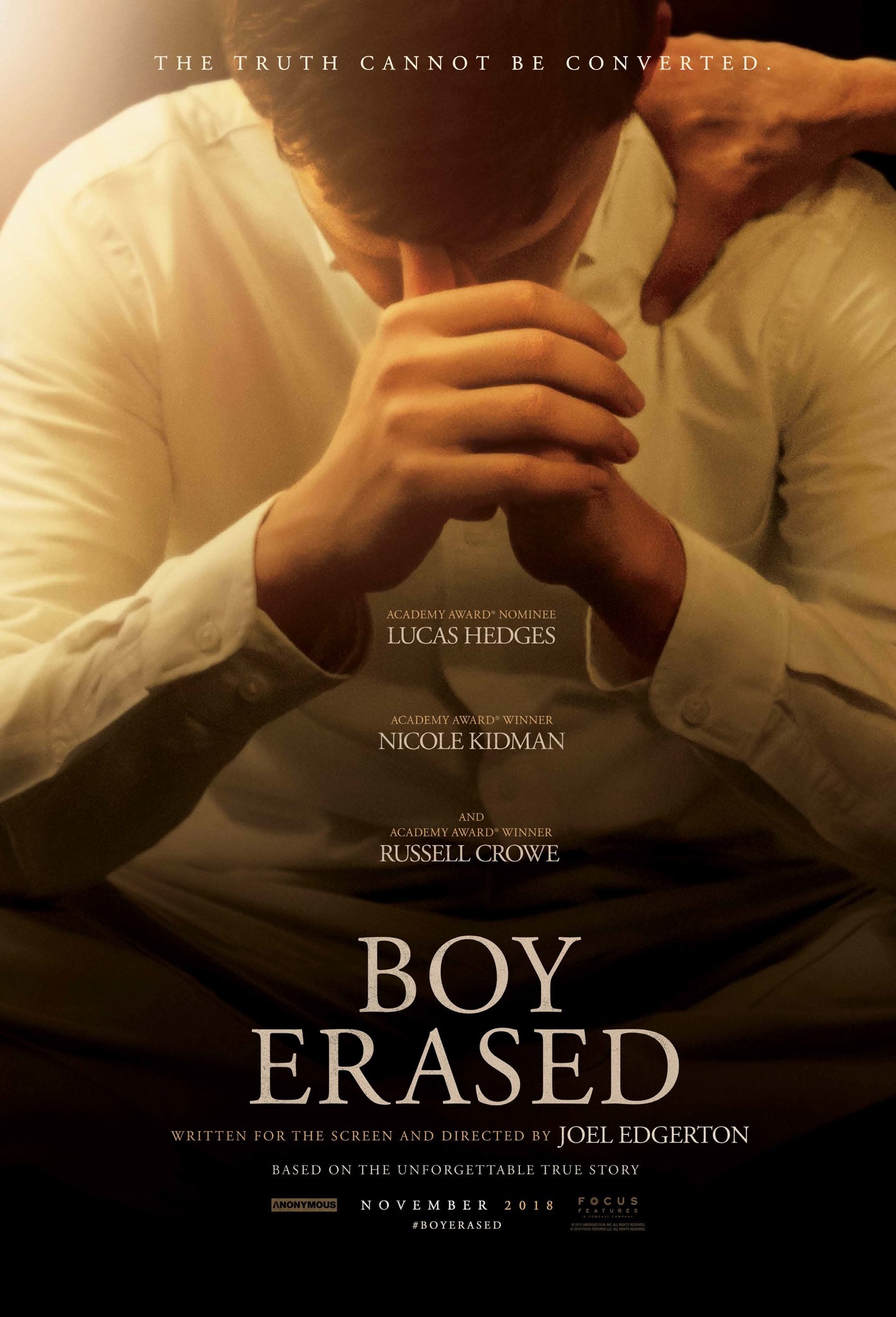 Mega Sized Movie Poster Image for Boy Erased (#1 of 8)