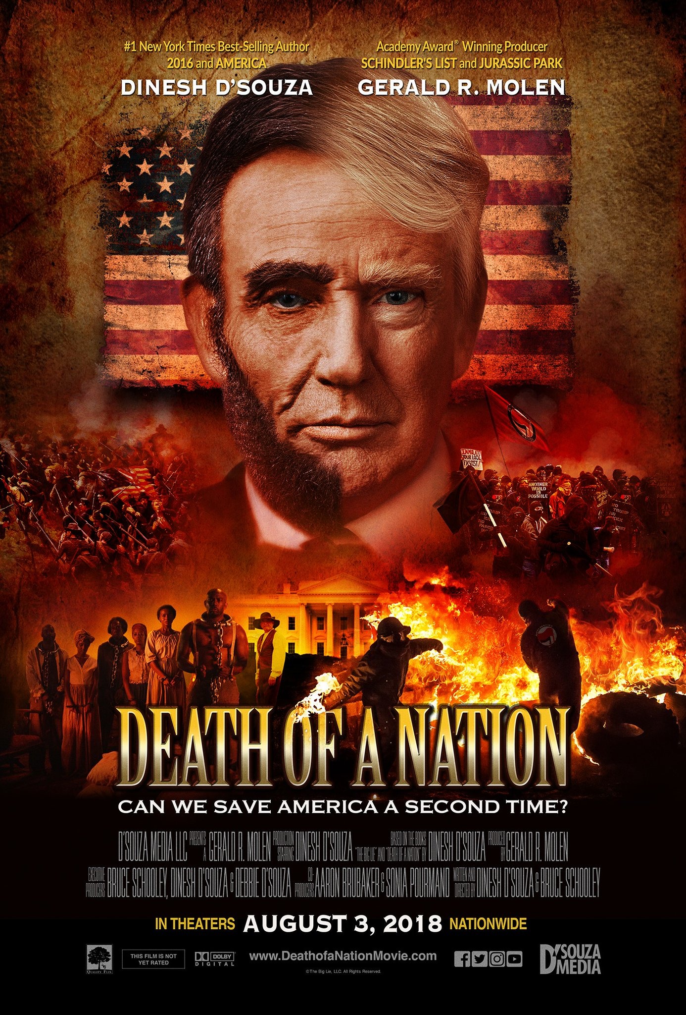 Mega Sized Movie Poster Image for Death of a Nation 